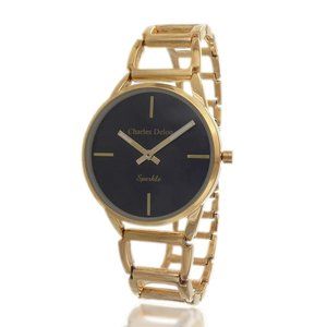 Charles Delon Casual Style Gold Watch